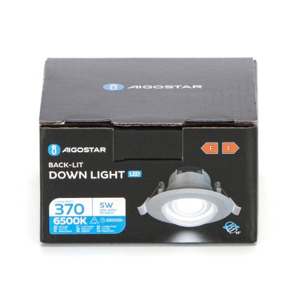 Aigostar - LED Loftlampe LED/5W/230V 6500K Ø 8,5 cm hvid