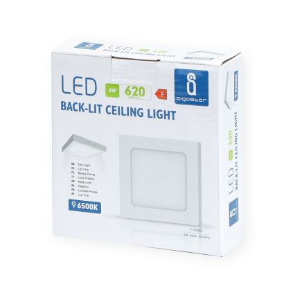Aigostar - LED Loftlampe LED/6W/230V 12,2x12,2 cm 6500K hvid