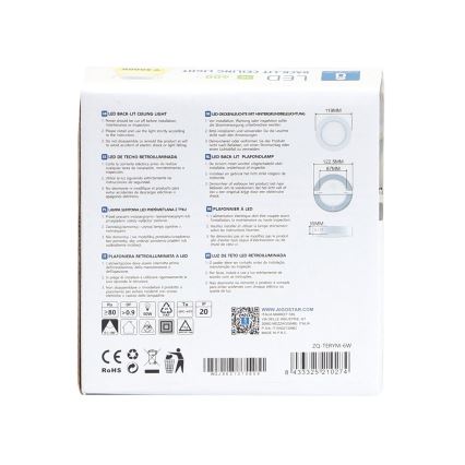 Aigostar - LED Loftlampe LED/6W/230V diameter 12,3 cm 3000K hvid