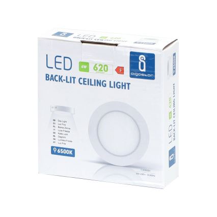 Aigostar - LED Loftlampe LED/6W/230V diameter 12,3 cm 3000K hvid