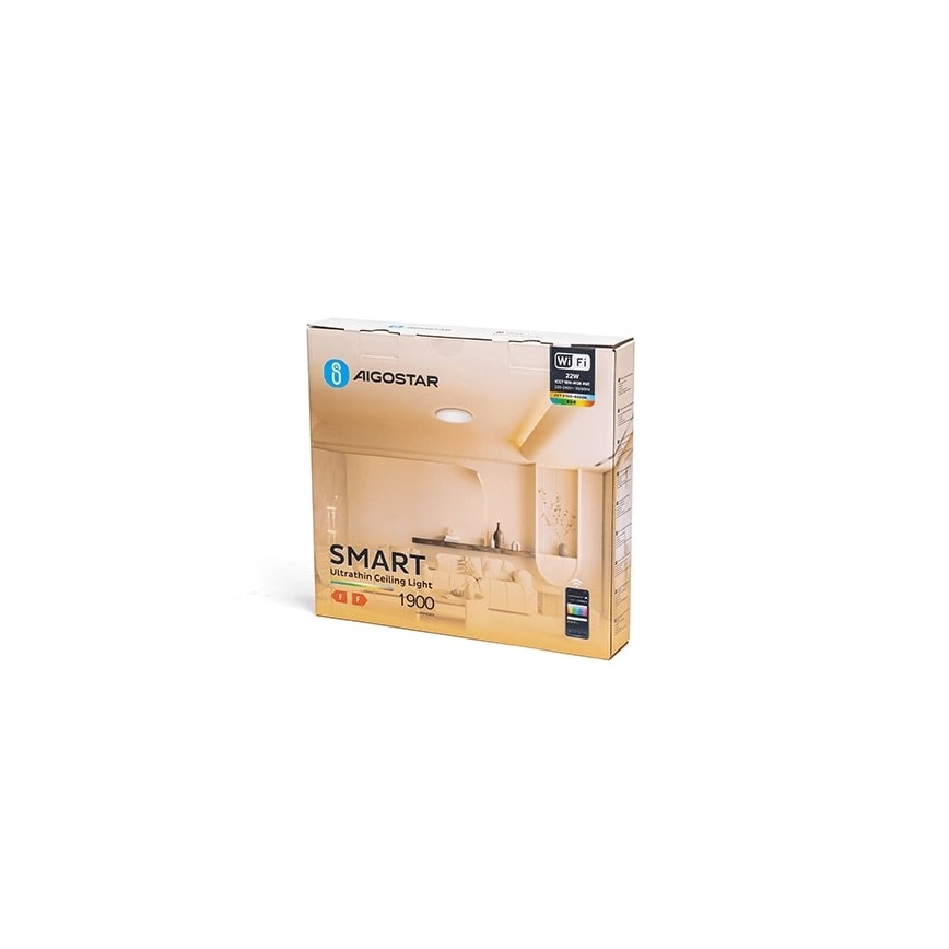 Aigostar - LED loftlampe m. RGBW-farver dæmpbar LED/22W/230V 2700-6500K Wi-Fi