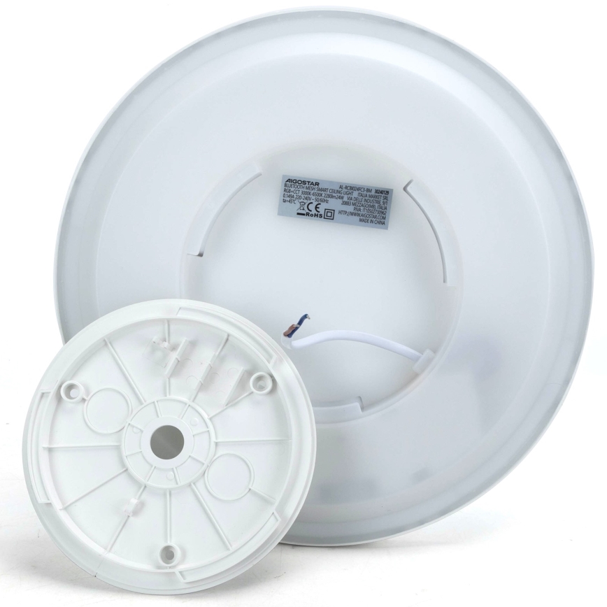 Aigostar - LED loftlampe m. RGBW-farver dæmpbar MESH LED/24W/230V 3000-6500K hvid + fjernbetjening