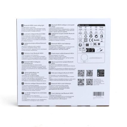 Aigostar - LED loftlampe m. RGBW-farver dæmpbar MESH LED/24W/230V 3000-6500K hvid + fjernbetjening