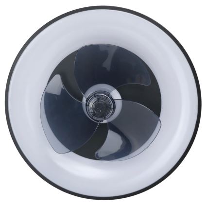 Aigostar - LED Loftlampe med ventilator dæmpbar MESH LED/40W/230V 2700-6500K sort + fjernbetjening