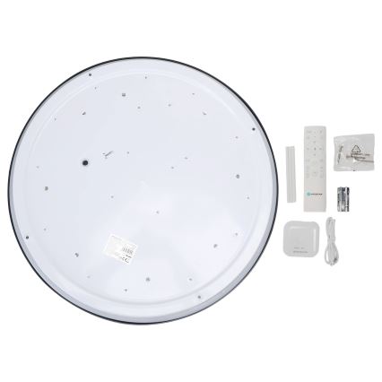 Aigostar - LED Loftlampe med ventilator dæmpbar MESH LED/40W/230V 2700-6500K sort + fjernbetjening