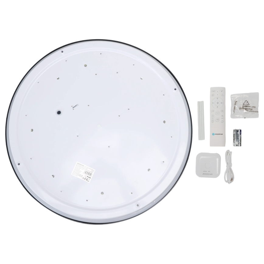 Aigostar - LED Loftlampe med ventilator dæmpbar MESH LED/40W/230V 2700-6500K sort + fjernbetjening