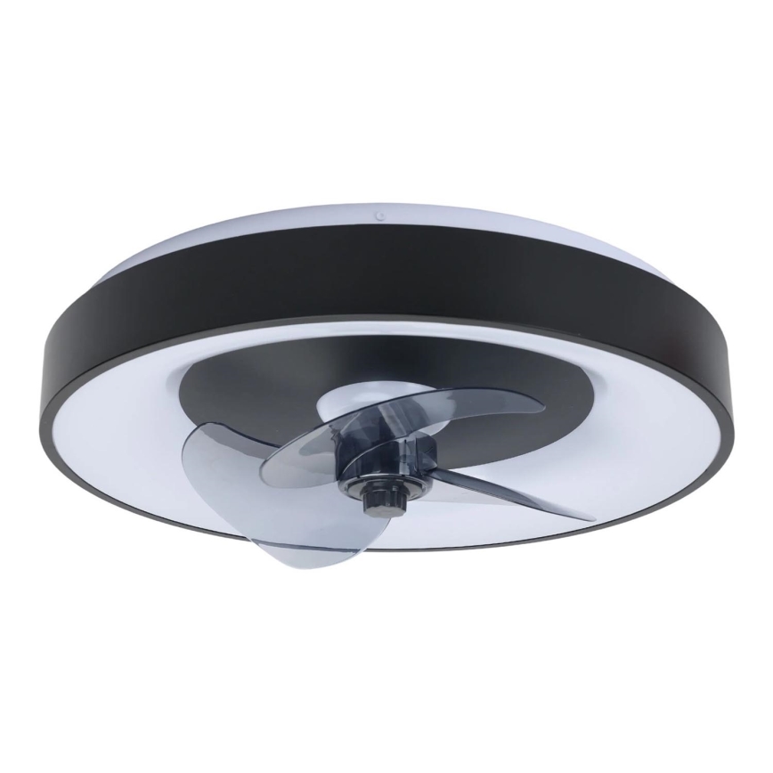 Aigostar - LED Loftlampe med ventilator dæmpbar MESH LED/40W/230V 2700-6500K sort + fjernbetjening