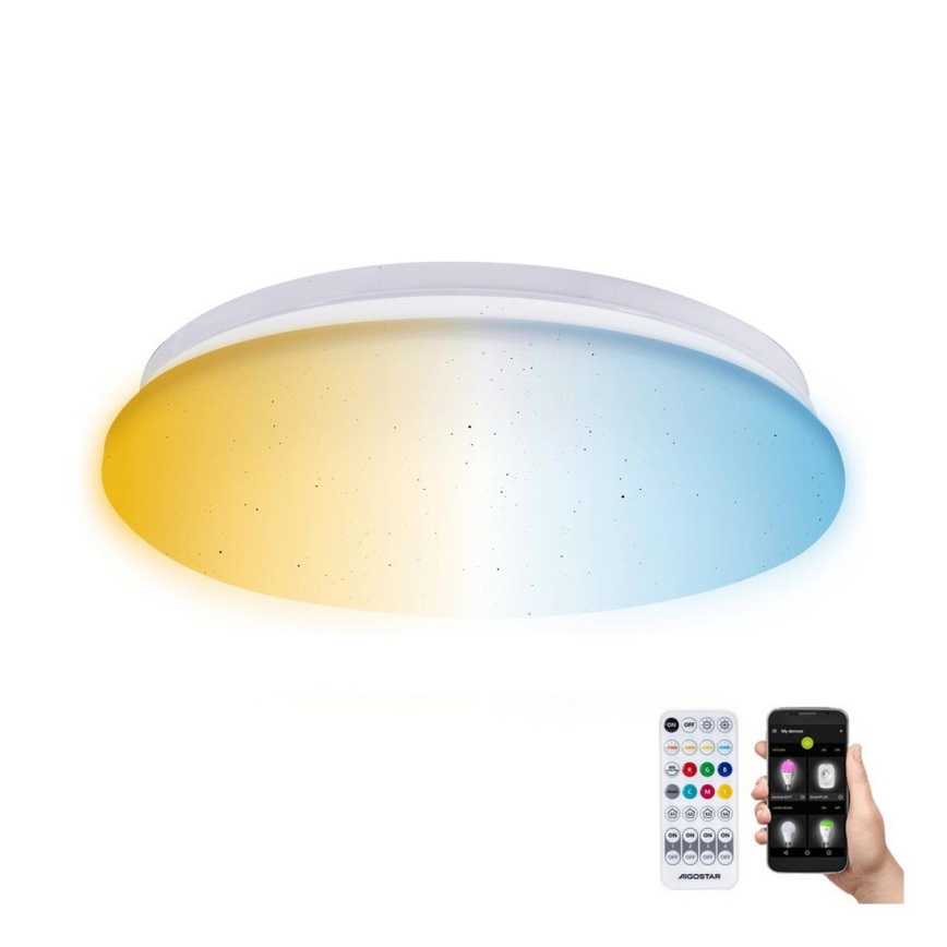 Aigostar - LED loftlampe til badeværelse dæmpbar MESH Smart LED/12W/230V 3000-6500K IP44 + fjernbetjening