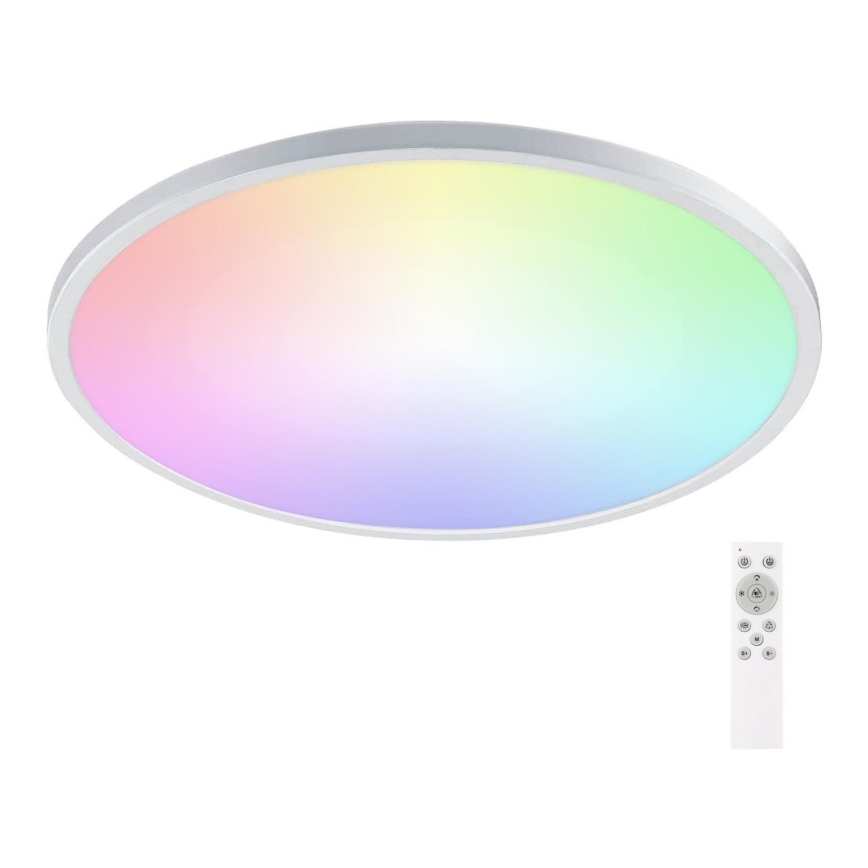 Aigostar - LED loftlampe til badeværelse m. RGBW-farver dæmpbar LED/24W/230V 3000-6500K diameter 42 cm IP44 + fjernbetjening