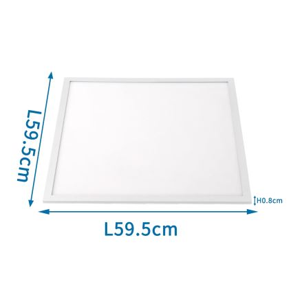Aigostar - LED indbygningspanel LED/50W/230V 60x60 cm 4000K