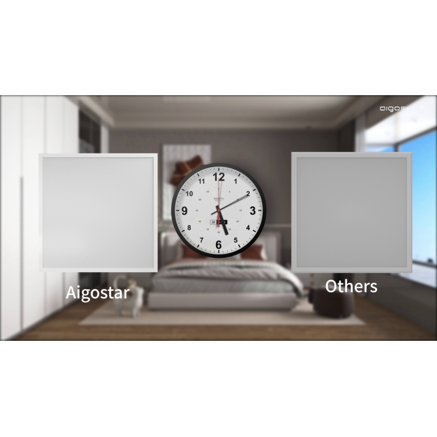 Aigostar - LED indbygningspanel LED/50W/230V 60x60 cm 6000K