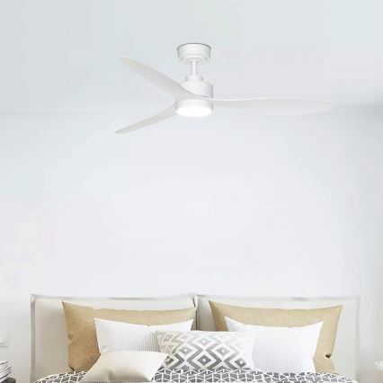 Aigostar - LED loftventilator dæmpbar LED/20W/230V 2700-6500K 132 cm hvid + fjernbetjening