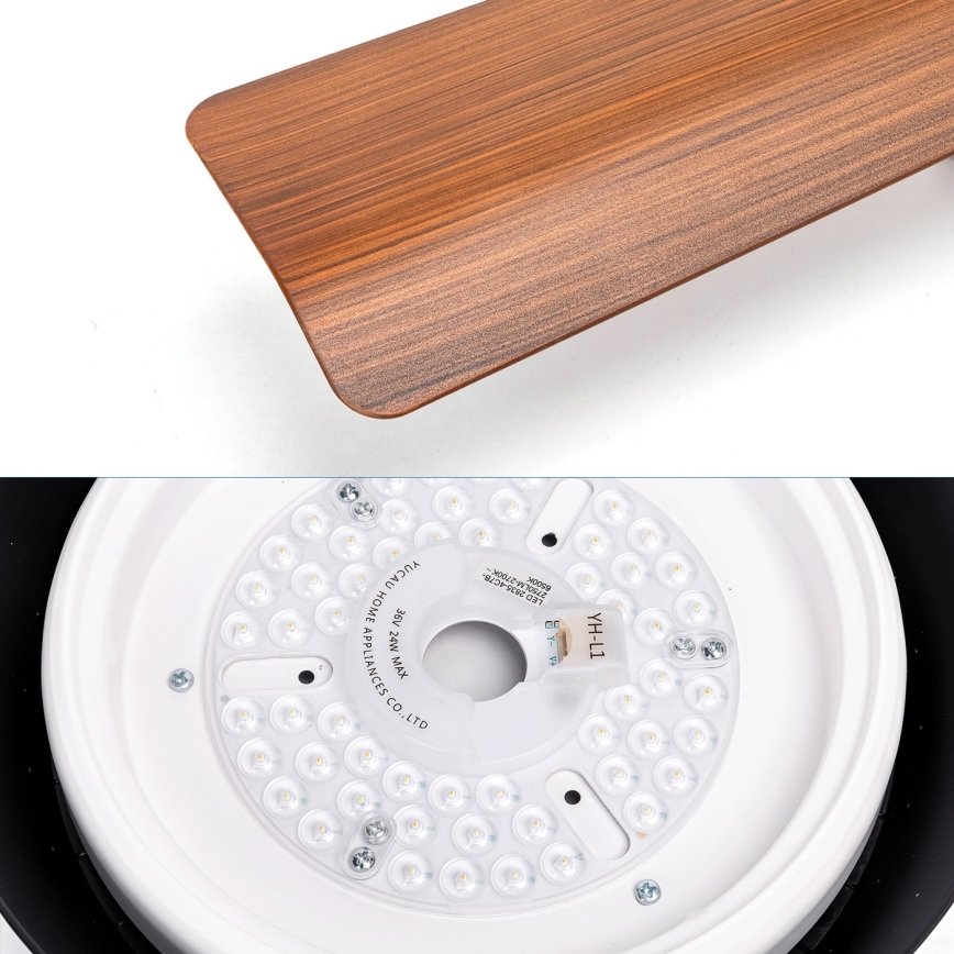 Aigostar - LED loftventilator dæmpbar LED/24W/230V 2700-6500K 132cm + fjernbetjening