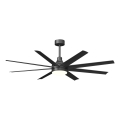 Aigostar - LED loftventilator dæmpbar LED/24W/230V 2700-6500K 165 cm sort + fjernbetjening