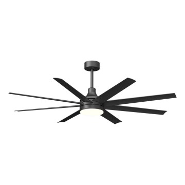 Aigostar - LED loftventilator dæmpbar LED/24W/230V 2700-6500K 165 cm sort + fjernbetjening