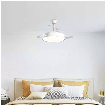Aigostar - LED loftventilator dæmpbar LED/36W/230V 2700-6500K diameter 107 cm + fjernbetjening hvid