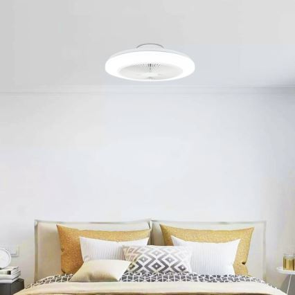 Aigostar - LED loftventilator dæmpbar LED/40W/230V 2700-6500K diameter 48 cm + fjernbetjening hvid