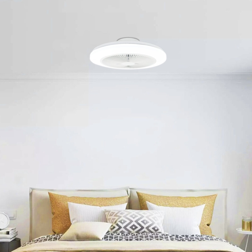 Aigostar - LED loftventilator dæmpbar LED/40W/230V 2700-6500K diameter 48 cm + fjernbetjening hvid
