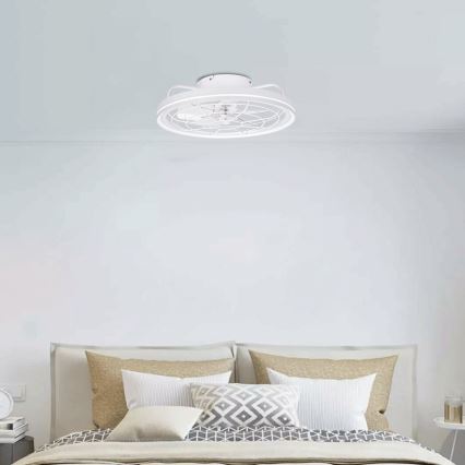 Aigostar - LED loftventilator dæmpbar LED/40W/230V 2700-6500K diameter 48 cm + fjernbetjening hvid
