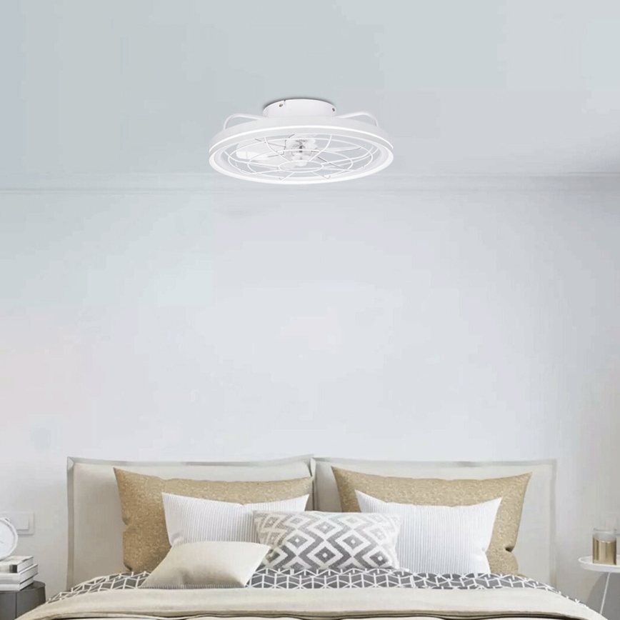 Aigostar - LED loftventilator dæmpbar LED/40W/230V 2700-6500K diameter 48 cm + fjernbetjening hvid