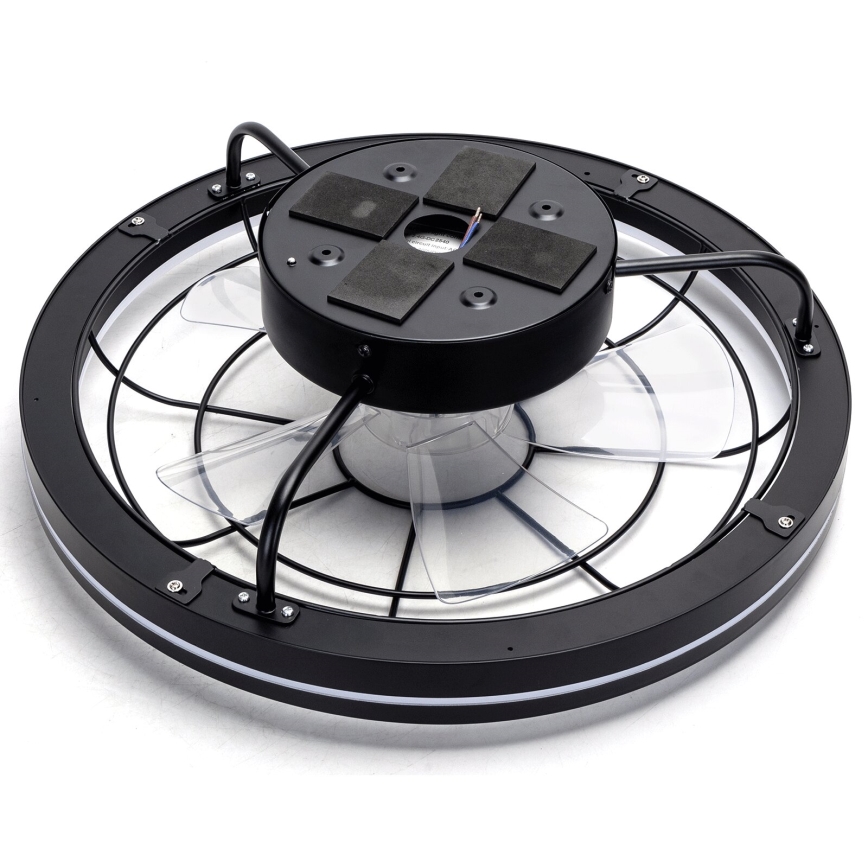 Aigostar - LED loftventilator dæmpbar LED/40W/230V 2700-6500K diameter 48 cm + fjernbetjening sort