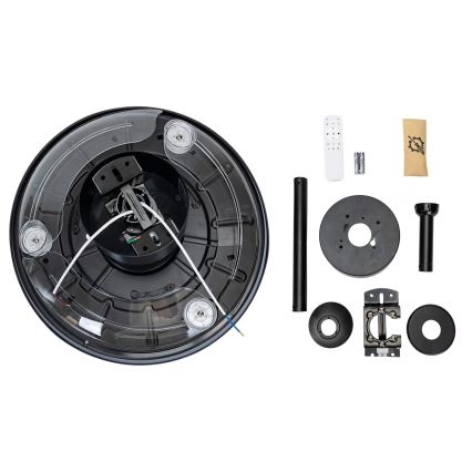 Aigostar - LED loftventilator dæmpbar LED/50W/230V 2700-6500K 106 cm sort + fjernbetjening