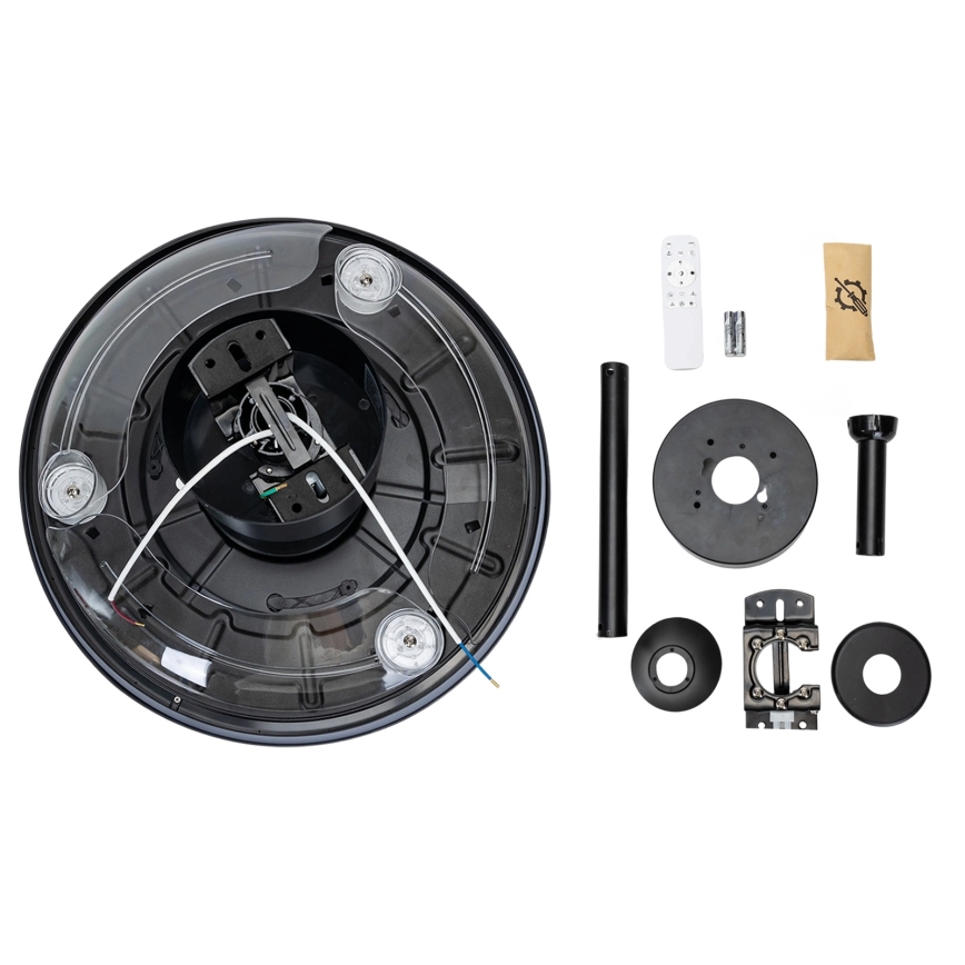 Aigostar - LED loftventilator dæmpbar LED/50W/230V 2700-6500K 106 cm sort + fjernbetjening