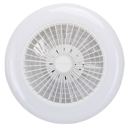 Aigostar - LED loftlampe med ventilator m. RGBW-farver dæmpbar LED/40W/230V 2700-6500K diameter 48,5 cm hvid + fjernbetjening