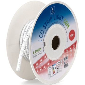Aigostar - LED lysbånd LED/325W/230V 50m rød IP65