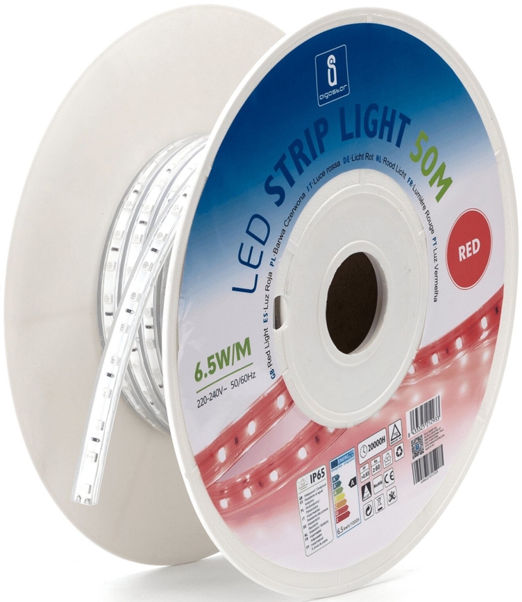 Aigostar - LED lysbånd LED/325W/230V 50m rød IP65