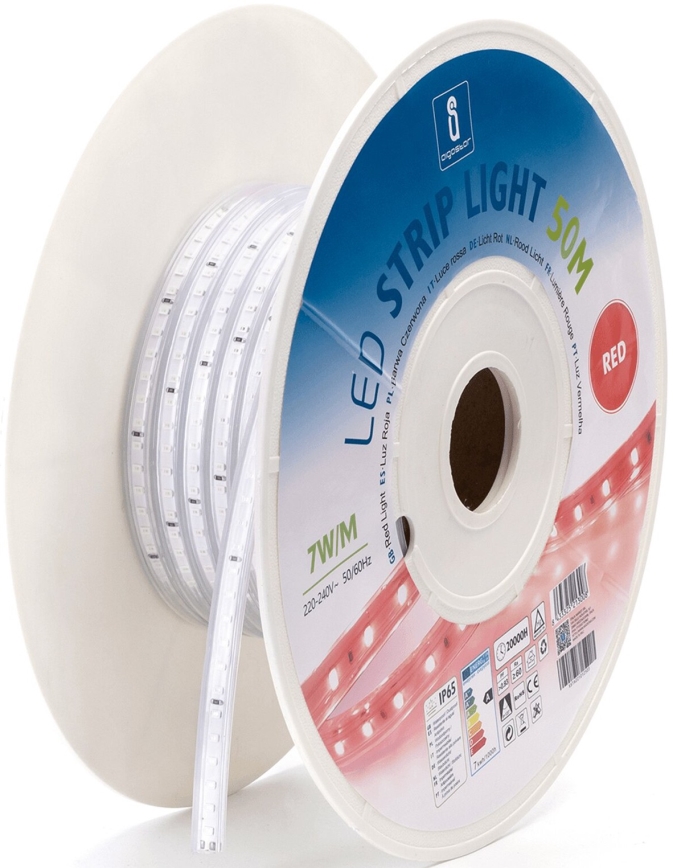 Aigostar - LED lysbånd LED/350W/230V 50m rød IP65