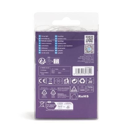 Aigostar - LED  lyskæde 100xLED/3xAA 10,3m varm hvid