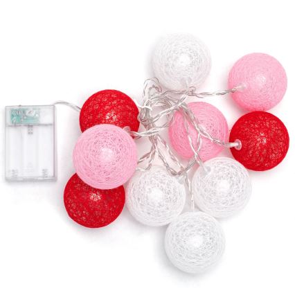 Aigostar - LED-lyskæde 10xLED/3xAA 2m varm hvid