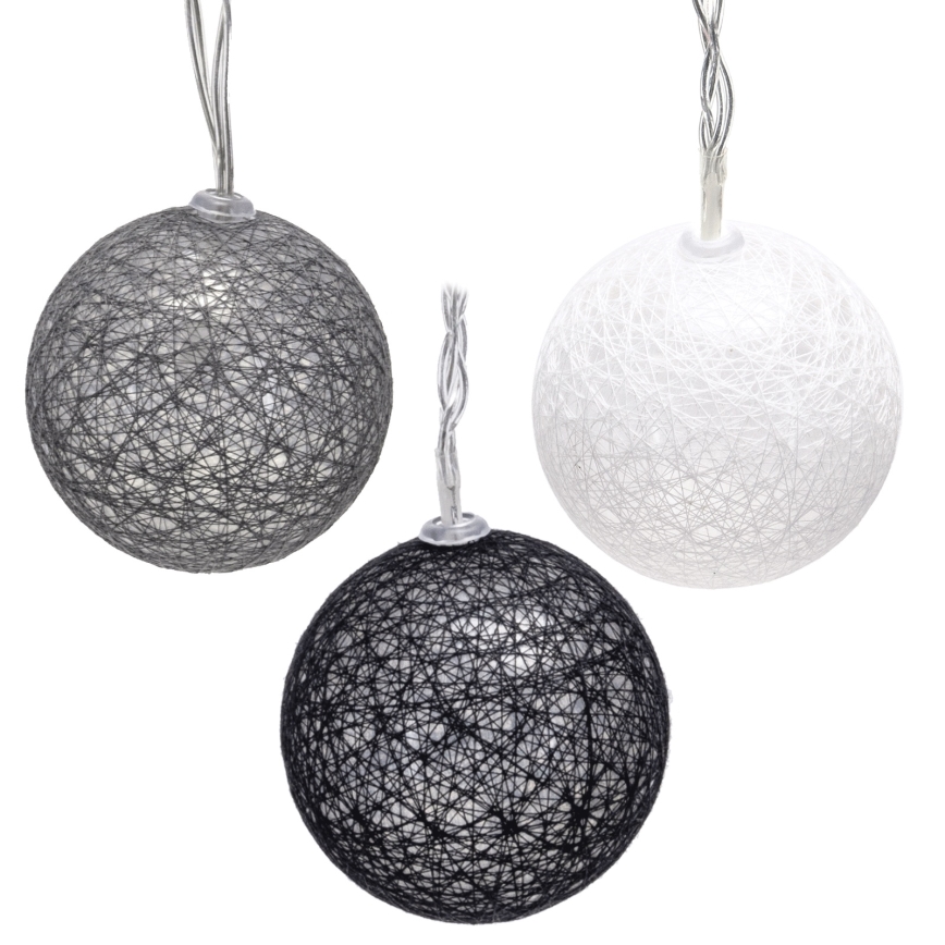 Aigostar - LED-lyskæde 10xLED/3xAA 2m varmhvid