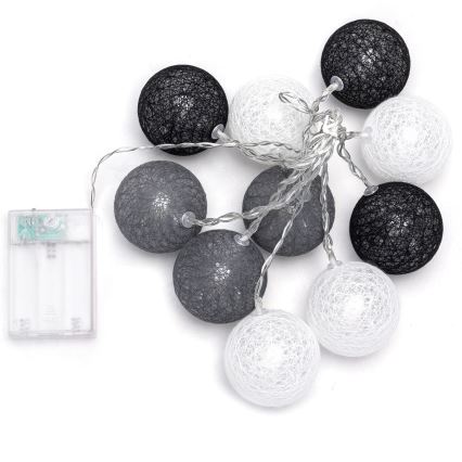 Aigostar - LED-lyskæde 10xLED/3xAA 2m varmhvid