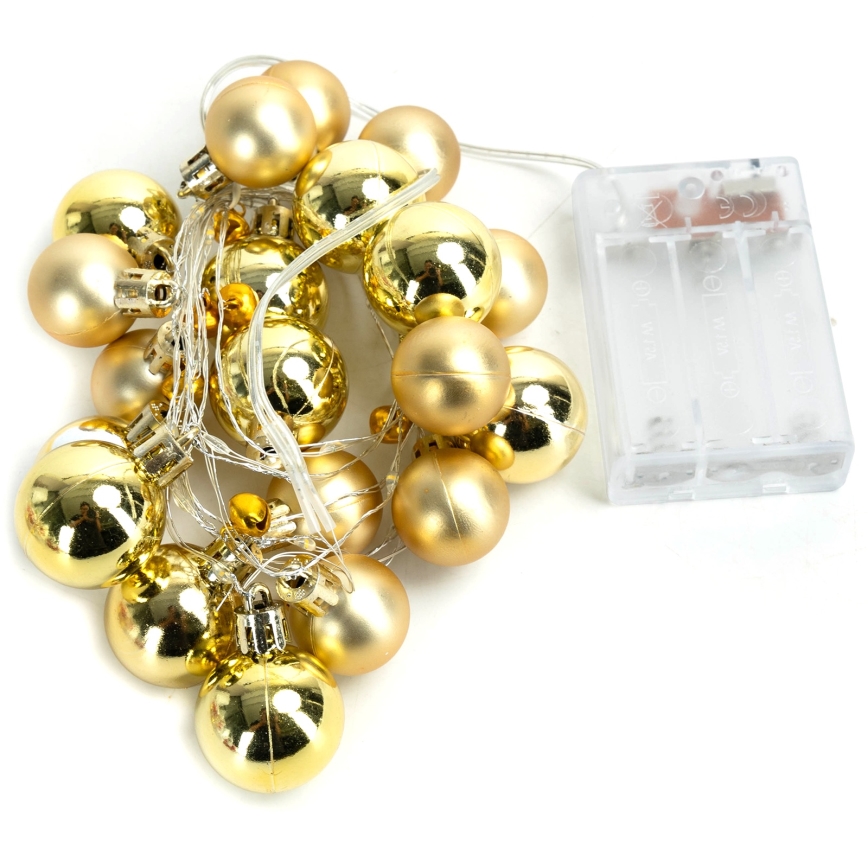 Aigostar - LED  lyskæde 20xLED/3xAA 2 m varm hvid