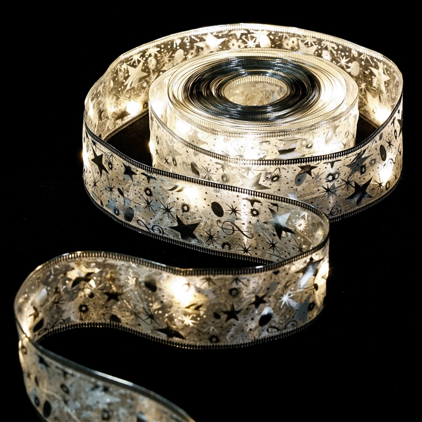 Aigostar - LED-lyskæde 20xLED/3xAA 2 m varm hvid sølv