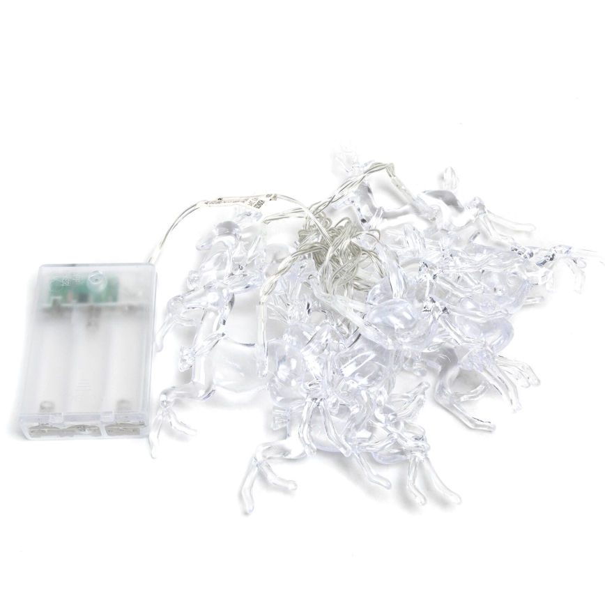 Aigostar - LED  lyskæde 20xLED/3xAA 3,3m rensdyr