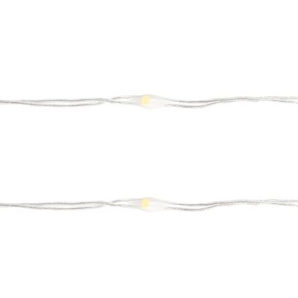 Aigostar - LED-lyskæde til jul 50 LED/3xAA 5,3 m varm hvid