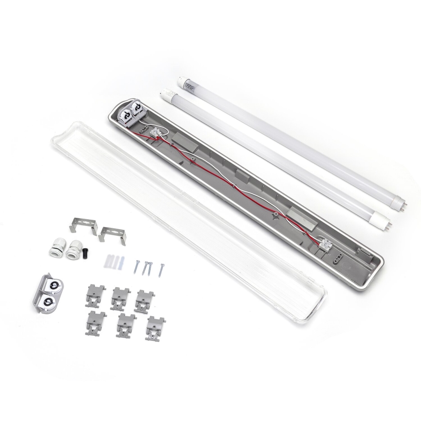 Aigostar - LED lysstofrør 2xG13/9W/230V 4000K 66,6 cm IP65