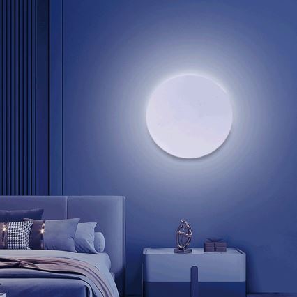 Aigostar - LED m. RGBW-farver Væglampe dæmpbar MESH Smart LED/12W/230V 2700-6500K hvid + fjernbetjening