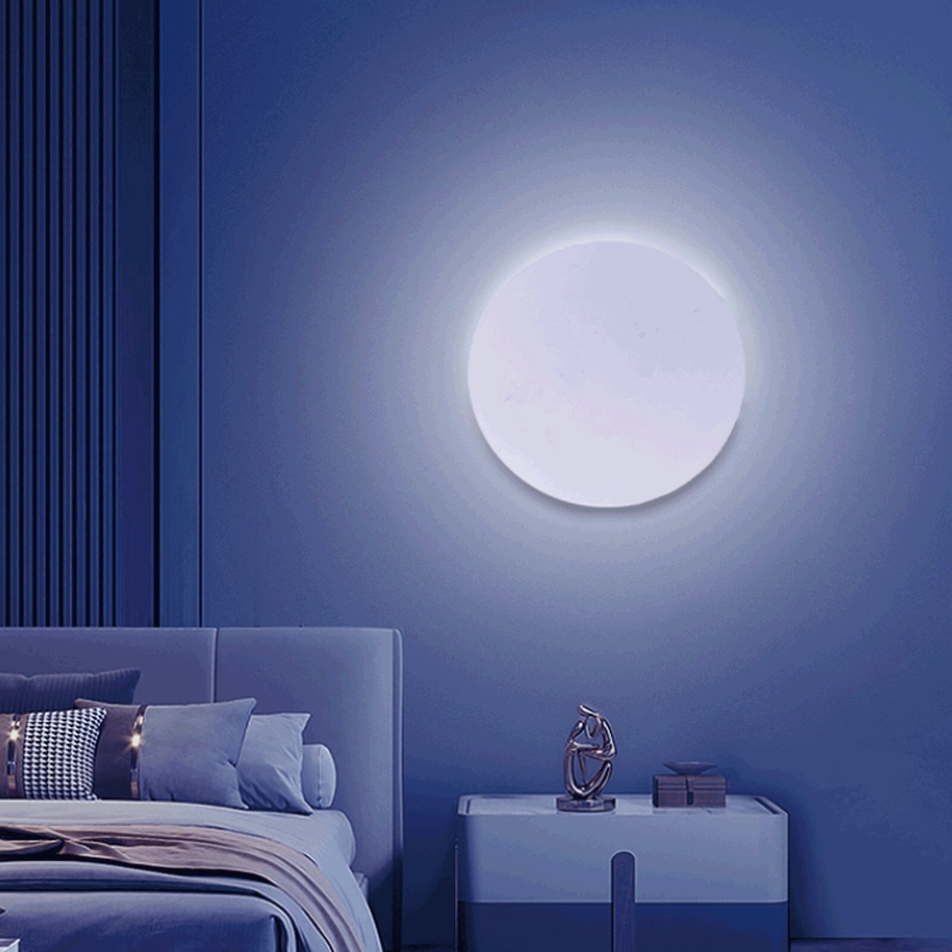 Aigostar - LED m. RGBW-farver Væglampe dæmpbar MESH Smart LED/12W/230V 2700-6500K hvid + fjernbetjening