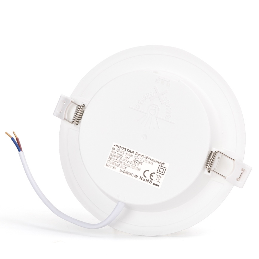 Aigostar - LED m. RGBW-farver Indbygningslampe til badeværelse dæmpbar MESH Smart LED/18W/230V 2700-6500K IP44