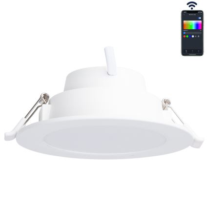 Aigostar - LED m. RGBW-farver Indbygningslampe til badeværelse dæmpbar MESH Smart LED/9W/230V 2700-6500K IP44
