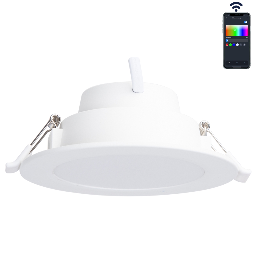 Aigostar - LED m. RGBW-farver Indbygningslampe til badeværelse dæmpbar MESH Smart LED/9W/230V 2700-6500K IP44