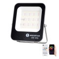 Aigostar - LED m. RGBW-farver Projektør dæmpbar MESH Smart LED/30W/230V 6500K IP65 + fjernbetjening