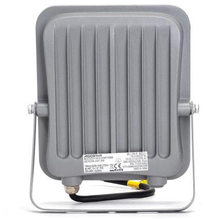 Aigostar - LED m. RGBW-farver Projektør dæmpbar MESH Smart LED/30W/230V 6500K IP65 + fjernbetjening