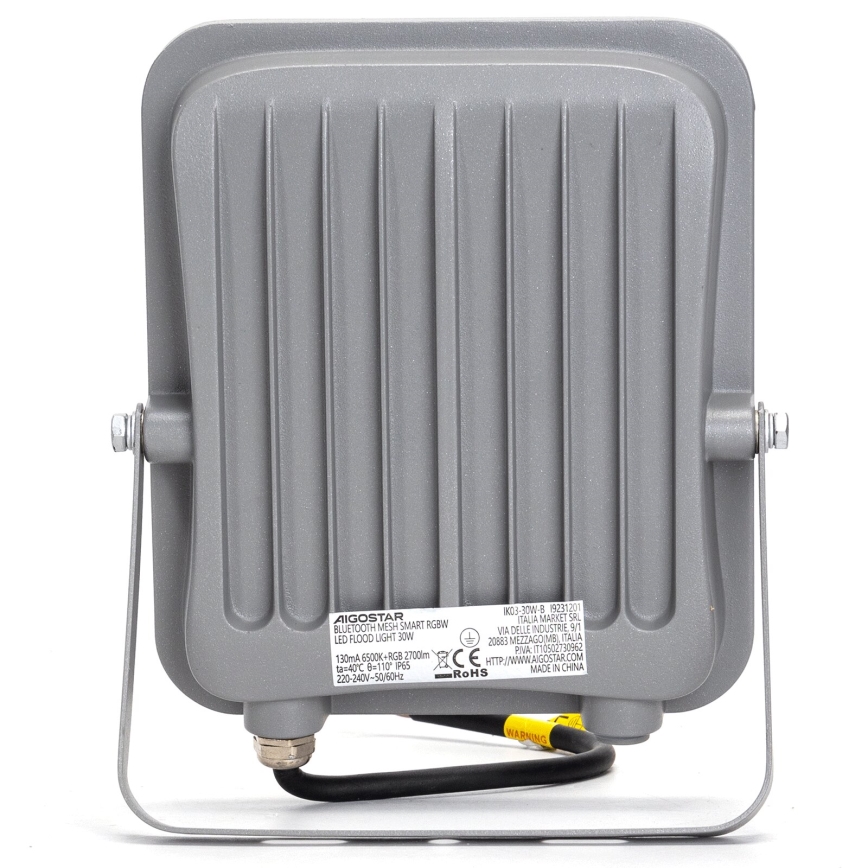 Aigostar - LED m. RGBW-farver Projektør dæmpbar MESH Smart LED/30W/230V 6500K IP65 + fjernbetjening