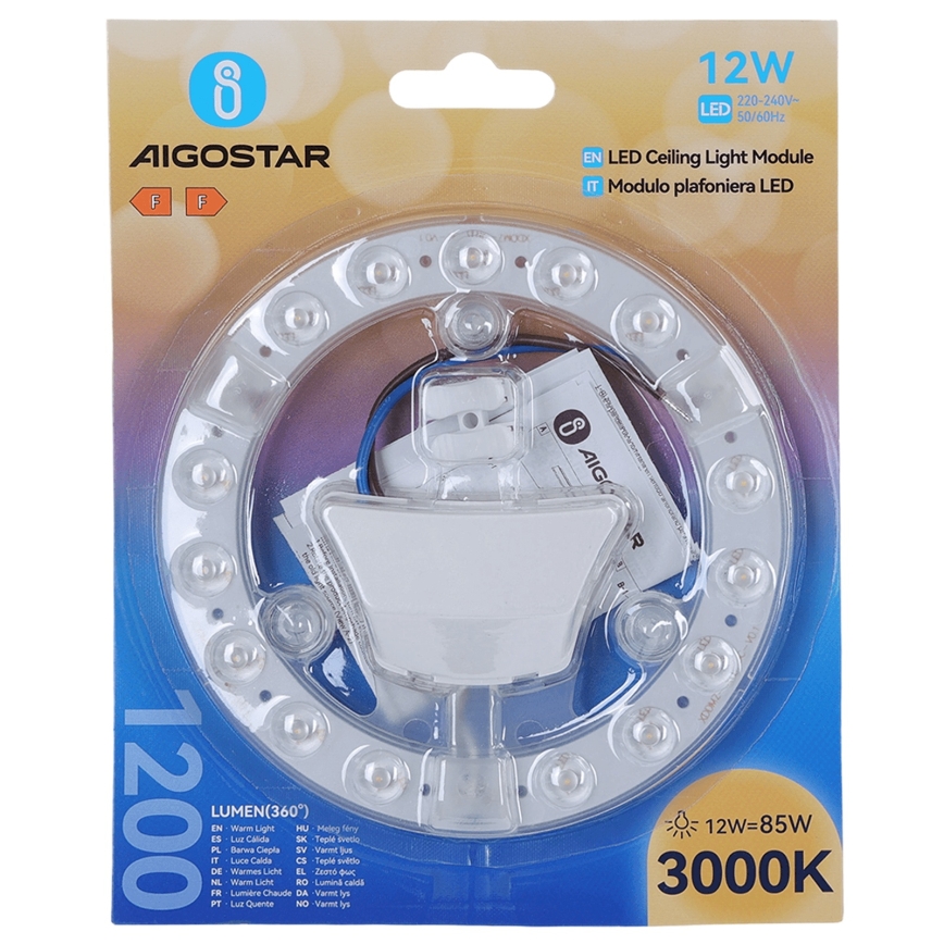 Aigostar - LED magnetisk modul LED/12W/230V 3000K