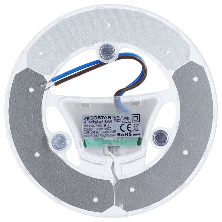 Aigostar - LED magnetisk modul LED/18W/230V 4000K